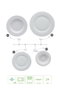 Hermia Vajilla de Porcelana SV24Y200 de 24 Piezas en Blanco